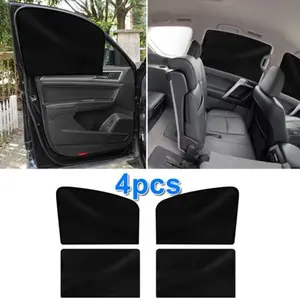Ultimate Car Sun Shades - 4X Magnetic Front & Rear Window Blinds for UV Protection & Comfortable Travel - Breathable Nylon Mesh - Easy Install - 75x50cm & 78x50cm Sizes