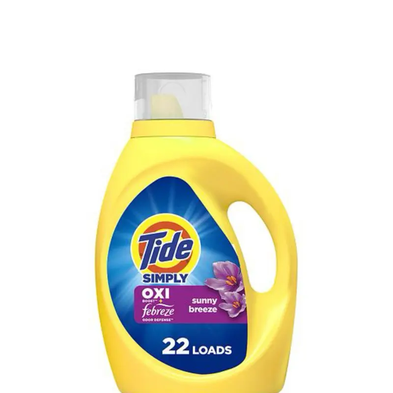 Tide Simply Oxi + Ultra Stain Release Laundry Detergent, Whitening Formula, Refreshing Breeze Scent