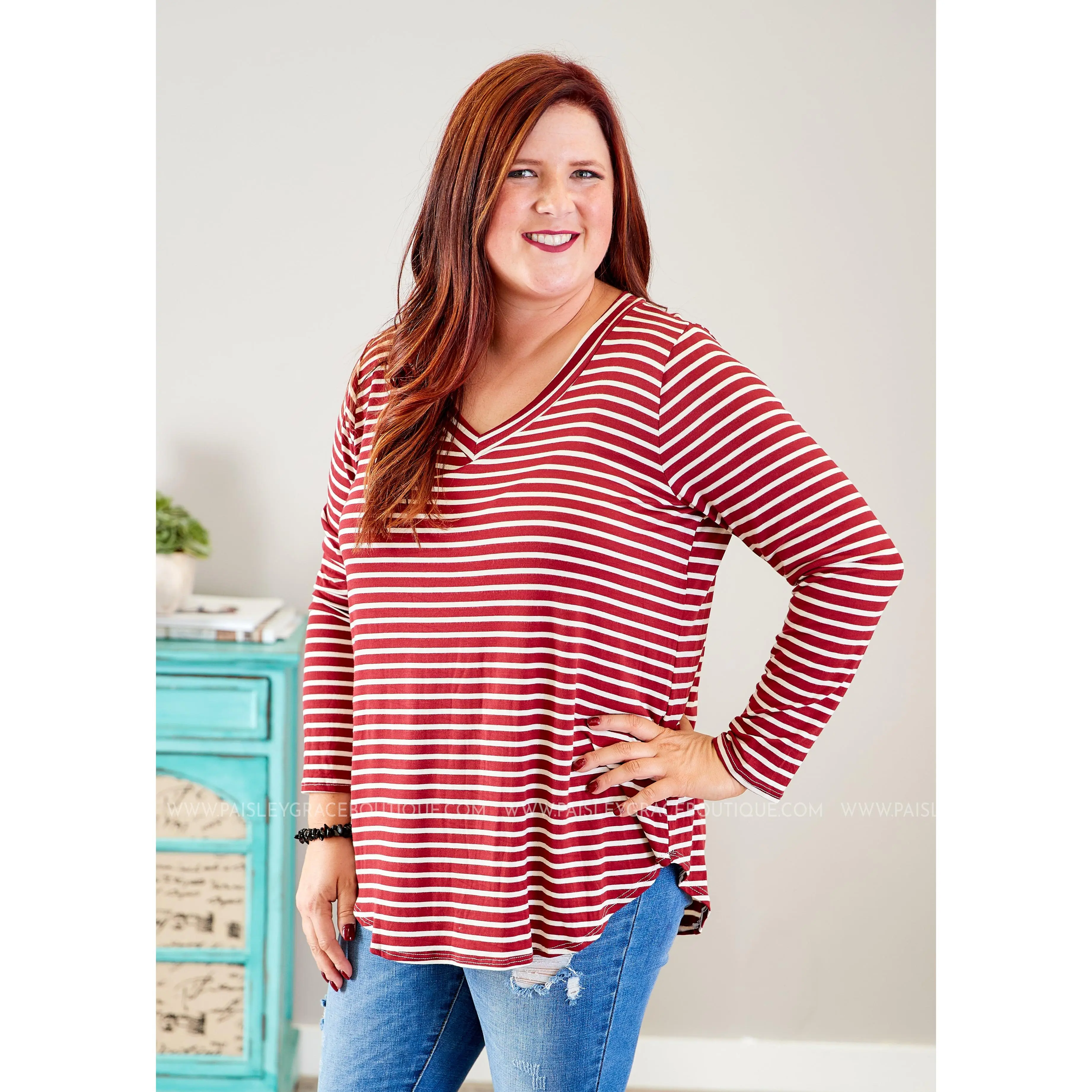 Mackenzie Top- CRIMSON  - FINAL SALE