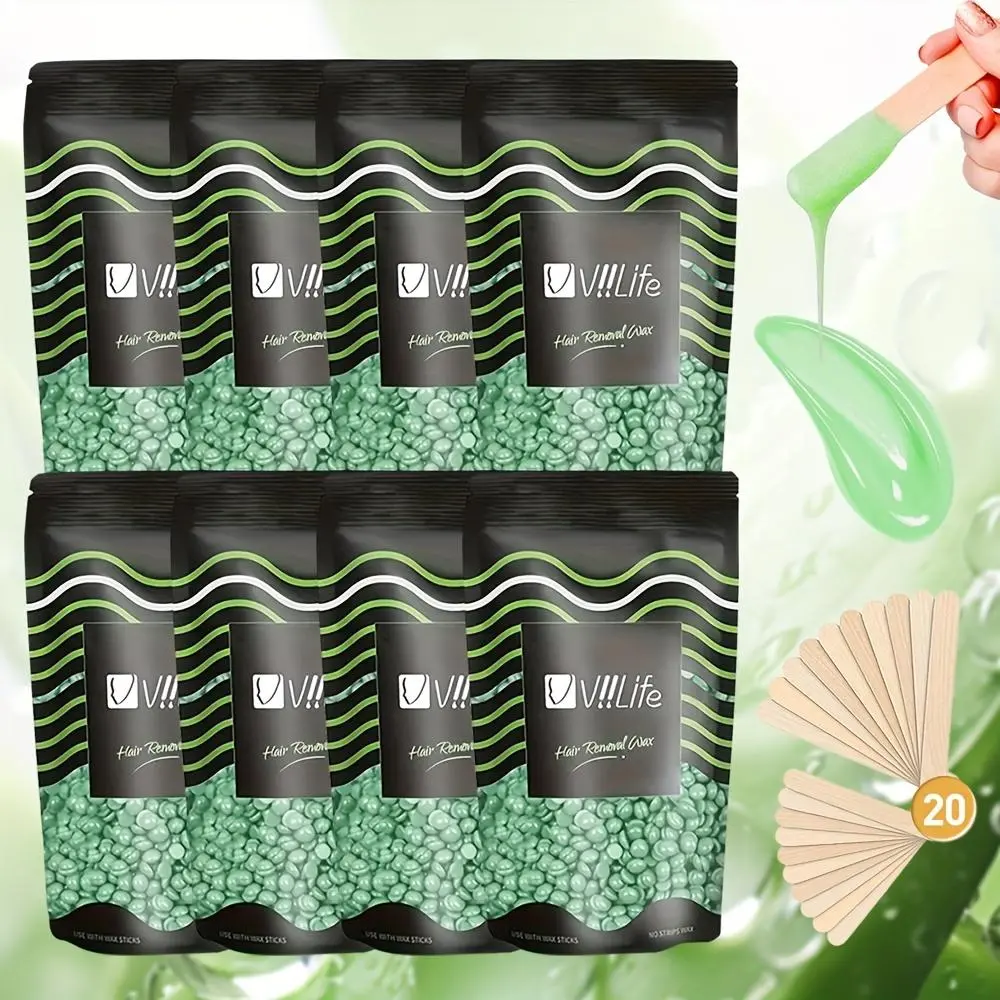 Hard Wax Bean Hair Removal Kit, Body Waxing, 1 Set Large Capacity Hair Removal Cream, Suitable for Legs, Arms, Bikini Area, Ideal for All Skin Types, Body Care, Hard Wax Beads