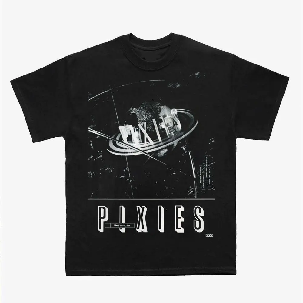 Pixies Band Graphic T-Shirt, Retro Music Lover Tee, Heavy Cotton Apparel