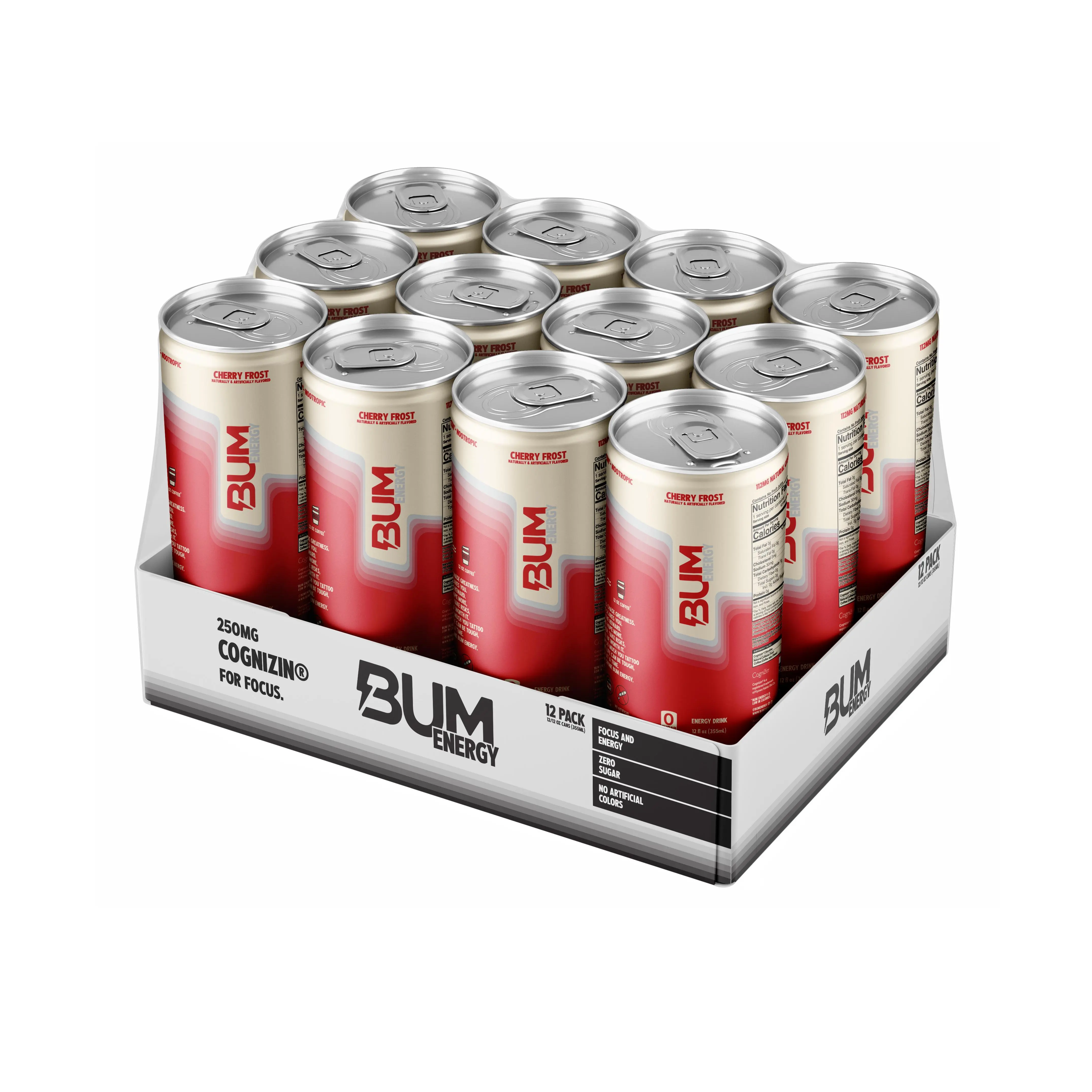 BUM Energy Drink – Sugar Free Energy Drink with Natural Caffeine & Cognizin for Energy & Focus – Clean Energy Beverage – 12 oz Cans (12 Pack) BUM Energy Drink – Sugar Free Energy Drink with Natural Caffeine & Cognizin for Energy & Focus – Clean Energy Beverage – 12 oz Cans (12 Pack)