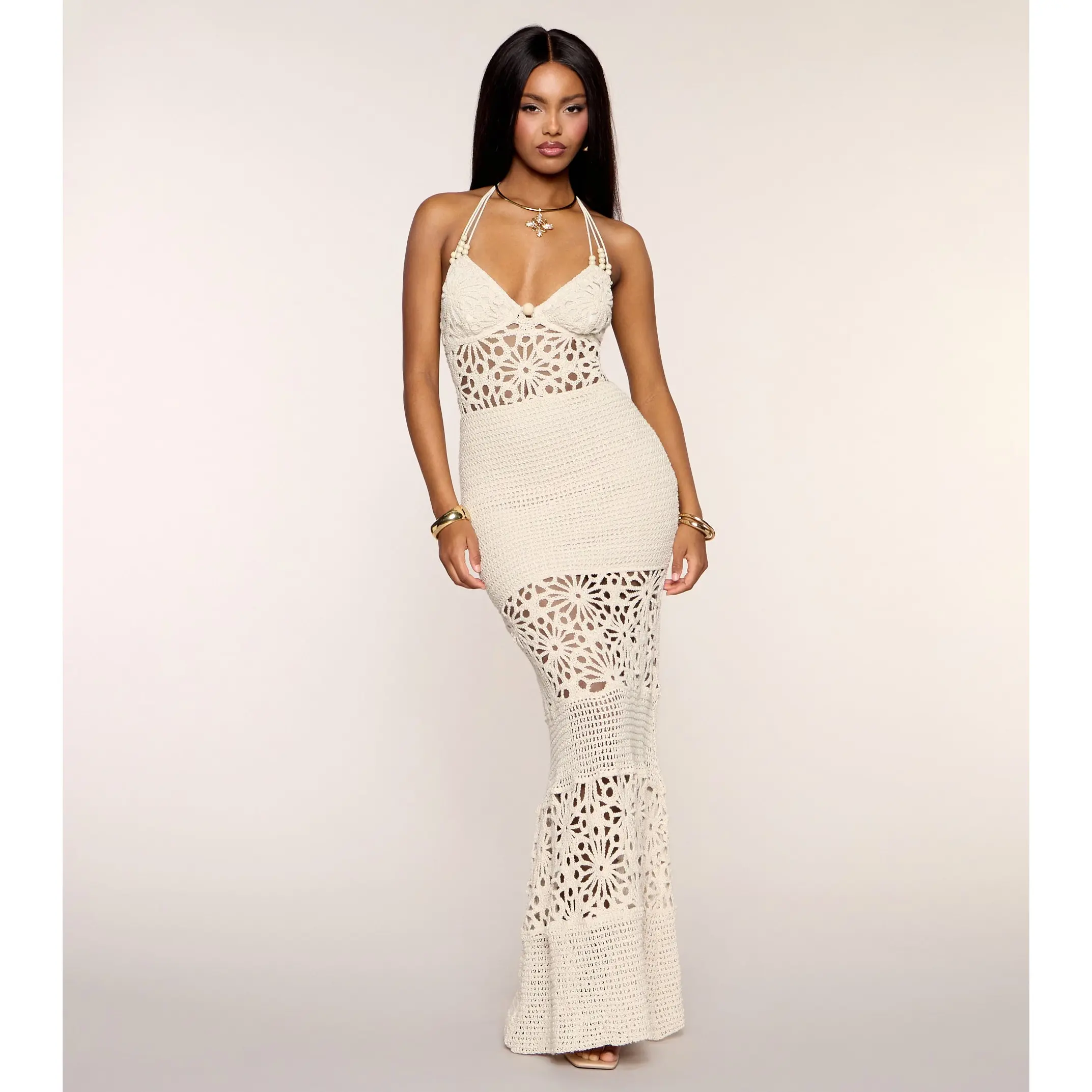 Penny Crochet Mermaid Formal Dress