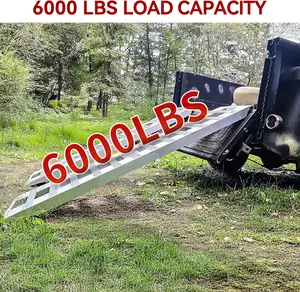 OEDRO 2pcs 6000lbs 84" x 14" Aluminum Trailer Ramps, Loading Ramps Car ATV Truck Auto Hauler Knife & Hook Ends
