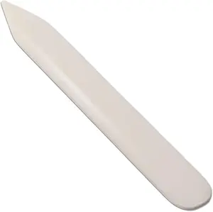Genuine Bone Folder Scoring Folding Creasing Origami Paper Creaser Crafting Tool for DIY Handmade Leather Burnishing, Bookbinding, Scrapbooking, Paper Cards Crafts (100% Cattle Bone)