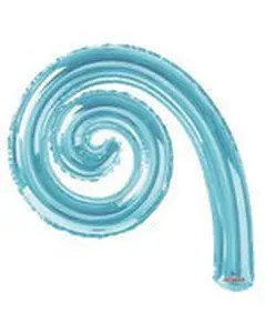 Metallic Light Blue 5-pack Kurly Spiral Foil 14" in