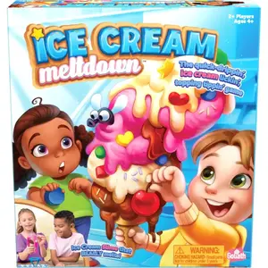 Goliath Ice Cream Meltdown Game - Be First to Get Your Treats on The Ice Cream Cone Before It Melts! Slime Game - Ages 4 and Up, 2+ Players