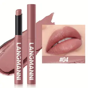 Single matte lipstick in 12 colors with long-lasting moisturizing effect