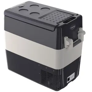 Dual Zone Portable Car Refrigerator Freezer 53QT, 12V/24V Compressor, Electric Cooler -8°F~50°F, AC/DC Powered, for Truck, RV, SUV, Boat, Camping, Road Trips