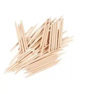 Cuticle Orange Wood Nail Sticks Pusher - 100PCS Disposable Set for Home & Salon - Won't Break Easily - Skin Safe & Lightweight Manicure Polish Resin Pedicure Wax Body Care