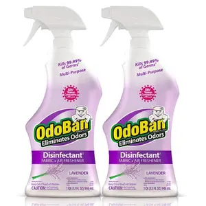 OdoBan 32 oz Lavender Multi-Purpose Disinfectant Spray, Odor Eliminator, Sanitizer, Fabric Freshener, Mold Control,disinfectant spray,kills 99.99% germs,mold and mildew control,odor eliminator,pet odor remover,smoke odor remover,fabric freshener,sanitizer