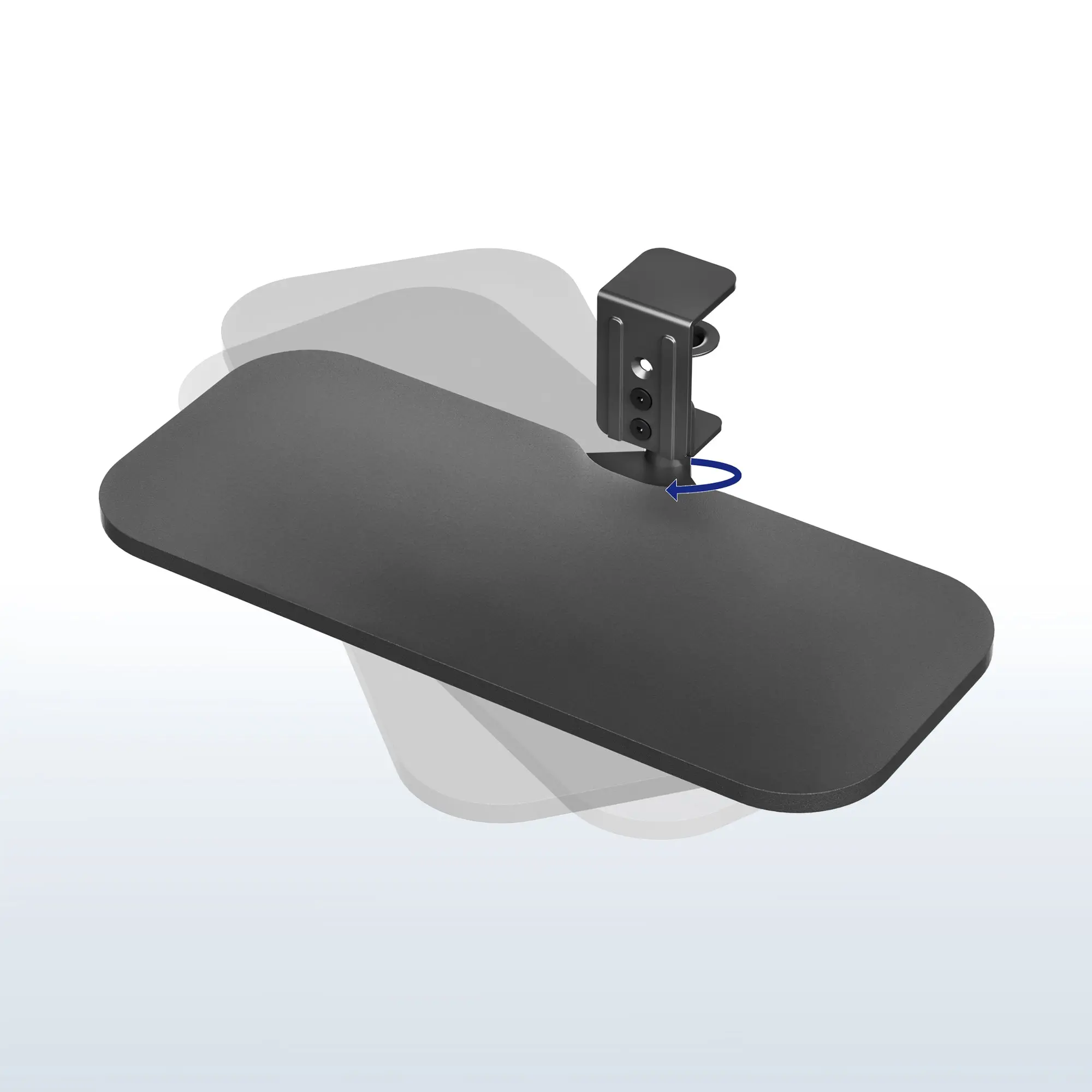 Keyboard Tray with Single Clamp, Rotating Design for Computer Accessories (Computers & Office Equipment)