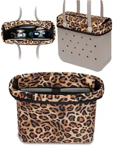 Organizer Insert Only Compatible with Medium Original Bogg Bag Accessories Beach Bag Organizer Insert Cover with Laptop Compartment Divider Pouch with Zipper Lid for Work College