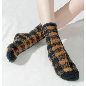 BomKinta Fuzzy Socks Women - Winter House Slipper Sock - Cozy Thick Warm Sleeping Socks Size 5-10