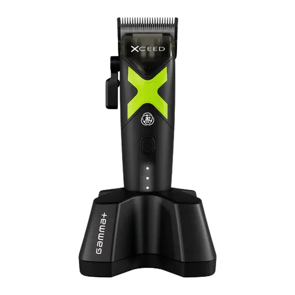 Gamma+ XCEED Professional Cordless Clipper GP609B – IN2 Vector Motor, Echo DLC Blade, Magnetic Drop Top