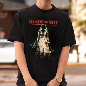 Ready Or Not Comfort Colors T-Shirt, Hunting Bride Movie Tee, Horror Thriller Movie Fan Gift