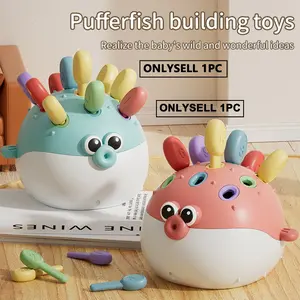 Montessori Toy for Toddlers, Fine Motor Skills Training, Stacking Shapes, Sorting and Matching Activities, Early Education Gift for Preschool Kids