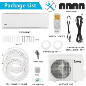 [ Father's Day Gift ]Winado 12,000 BTU Mini Split Air Conditioner & Heater Ductless Inverter System, 19 SEER 115V Split-System Air Conditioning with Pre-Charged Condenser, Heat Pump, Remote Control, Cools Up to 450 Sq. Ft.