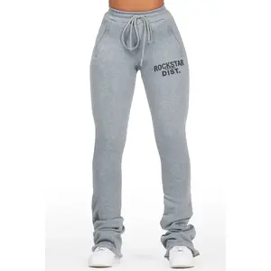Juliana Heather Grey Super Stacked Track Pant