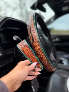 Simple Floral Cowgirl Keychain