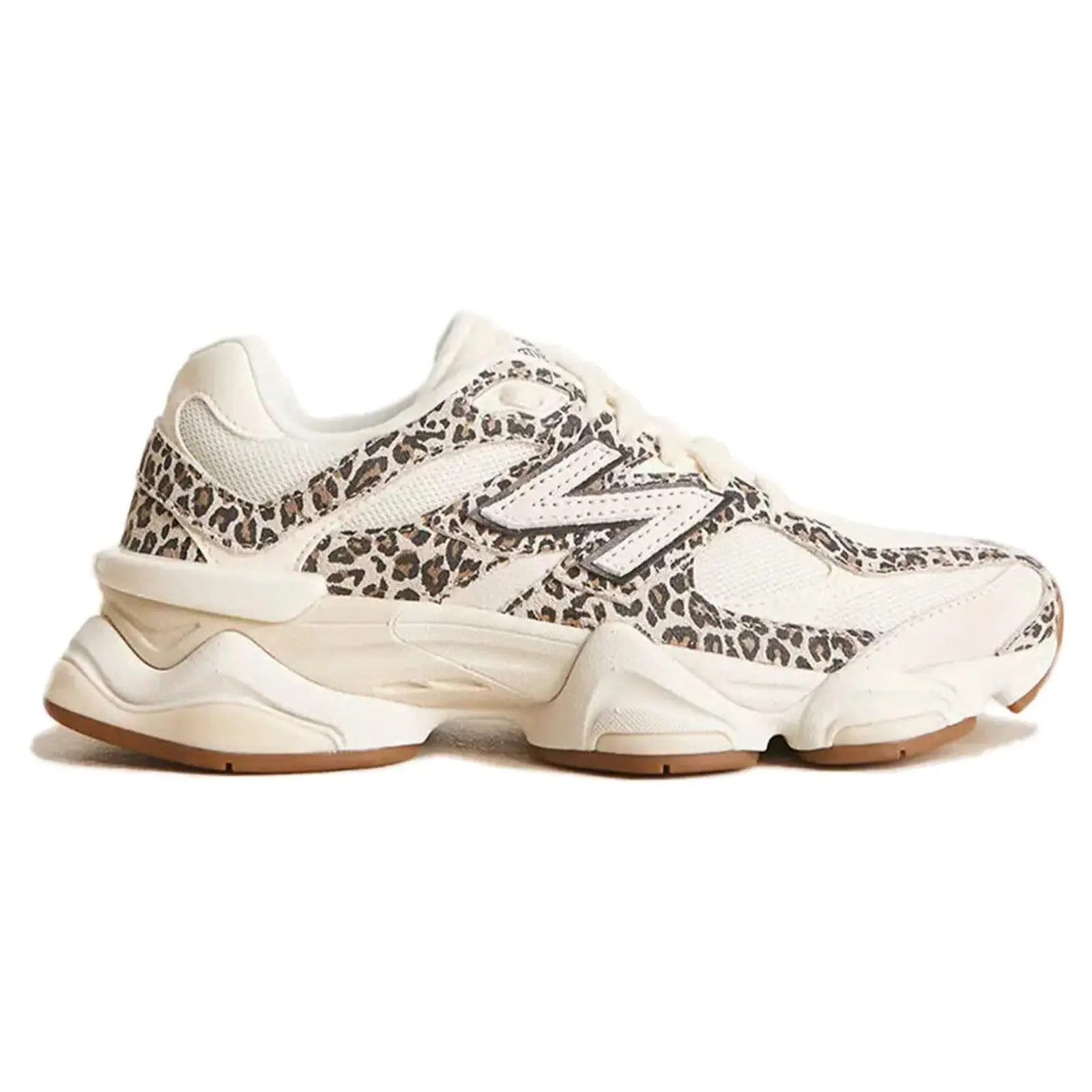 NEW BALANCE Women's 9060 U9060ALP Leopard Print Chunky Sneakers in Beige - Wide Fit Casual Walking Shoes, Brand New, Animal Print, In Stock & Ready To Ship, 100% Authenticity Guaranteed, Feminine Style Casual Trainers, Unisex Size, Casual Wear