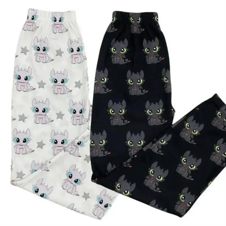 Mythical Dragon Pajama Pants, Matching Couple Sleepwear, Satin Lounge Bottoms, Fantasy Anniversary Gift, Cozy Homewear
