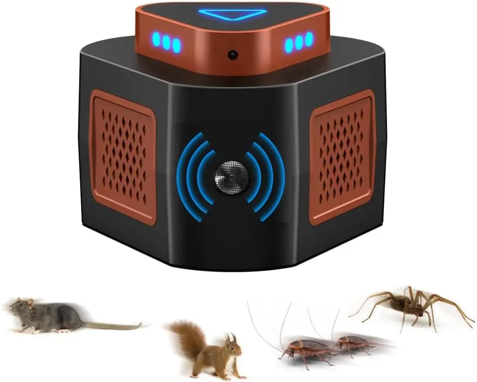 Ultrasonic Pest Repeller Indoor, Electronic Mouse Repellent for Rats, Roaches, Spiders & Ants, Silent Plug-in Pest Control for Home device Automatic