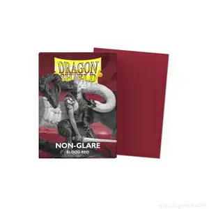 Dragon Shield Standard Card Sleeves (100ct) - Matte Non-Glare Blood Red