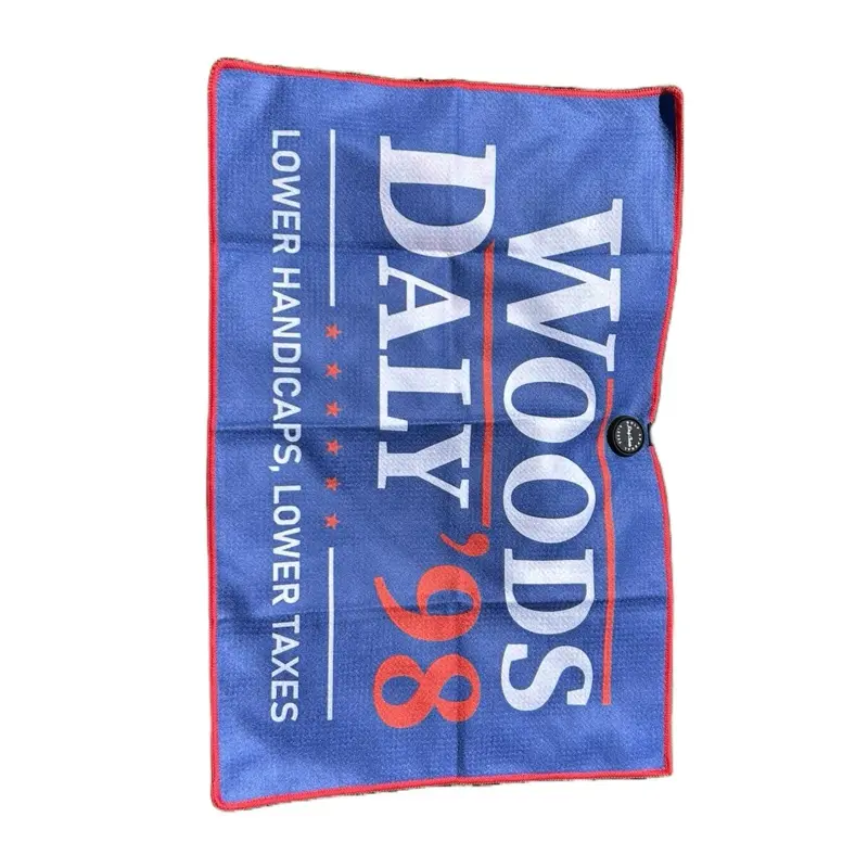 Dirty Caddie Magnetic Golf Towel with Powerful Magnet Convenient Magnetic Attachment Easy to Clean Woods Daly '98 Design equipment