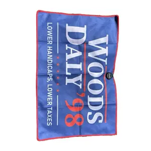 Dirty Caddie Magnetic Golf Towel with Powerful Magnet Convenient Magnetic Attachment Easy to Clean Woods Daly '98 Design equipment