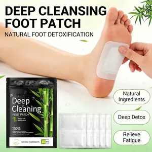 Natural Herbal Foot Patches 10pcs 4 Packs Infused with Ginger, Bamboo Vinegar and Rosemary Extract, Soft and Comfortable Daily Foot Care Pads with Natural Plant Ingredients