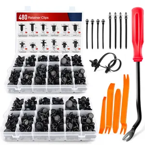 Nilight 480pcs Car Retainer Clips & Fastener Remover with 12 Most Popular Sizes Auto Push Pin Rivets Set -Door Trim Panel Clips for Toyota GM Ford Honda Acura Chrysler Black Replacement Vehicle Truck  dealsforyoudays, Car Accessories, Car Interior Kit