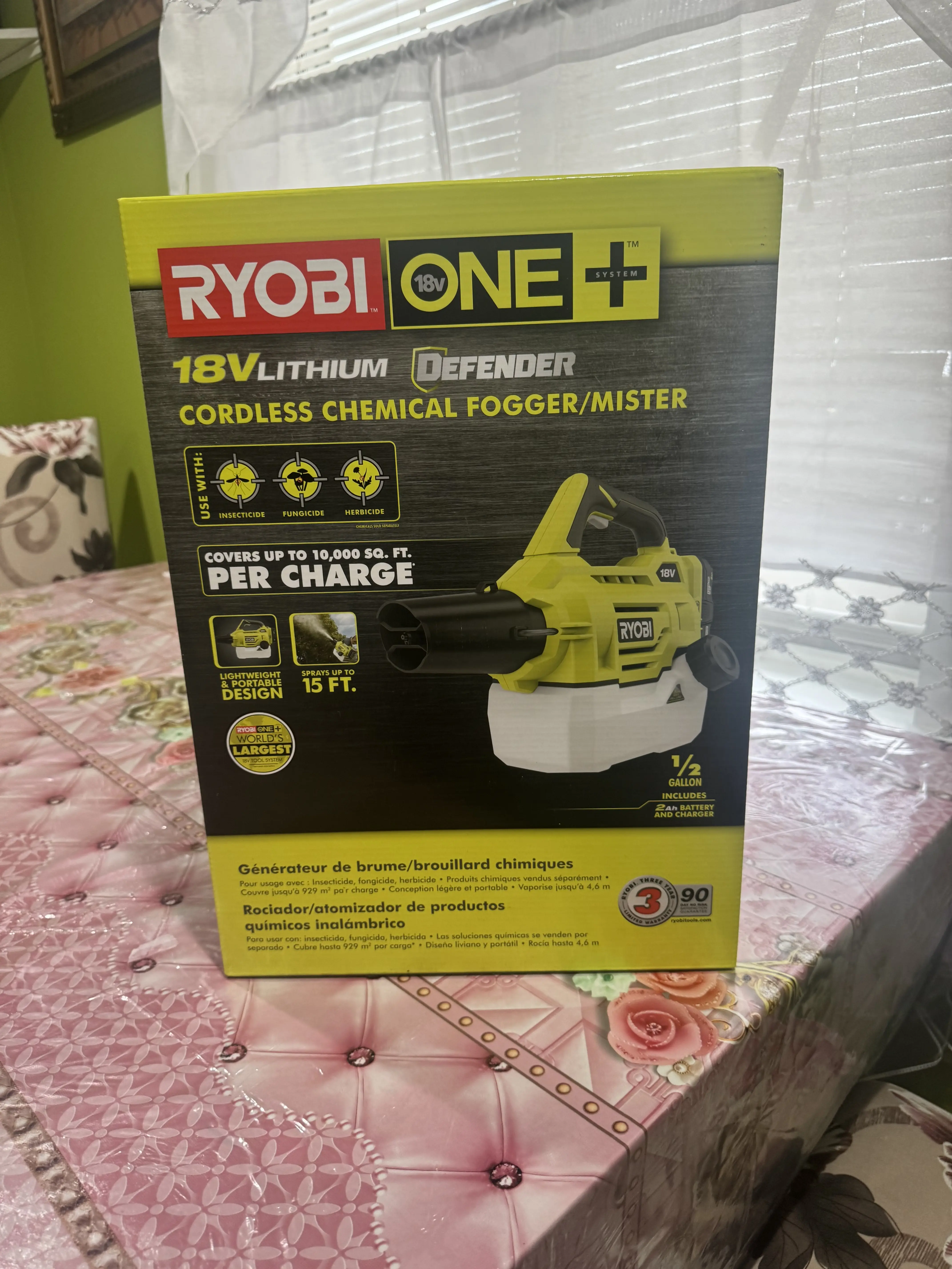 ONE+ 18-Volt Lithium-Ion Cordless Fogger/Mister with 2.0 Ah Battery and Charger Included
