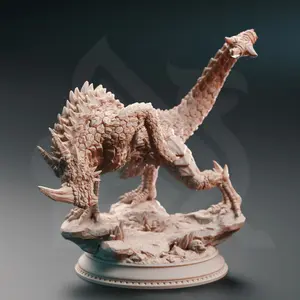 Monodrake Horned Drake 3D-Printed Resin Miniature, Decorative Dragon Character Figure Statue, Home Decor for DM Stash, 3D-Printed Resin Miniatures, Character Figure Miniatures