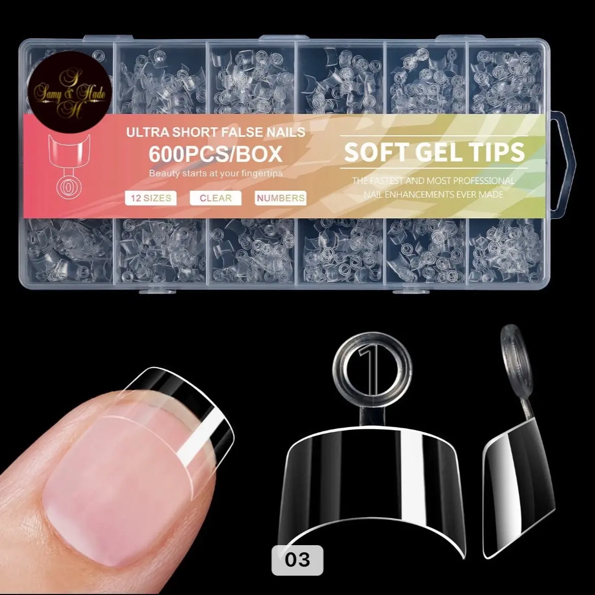 short nails tips 5 modelos