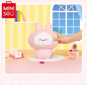 MINISO Asamimi Bunny Plush Toy With Soothing Mask Cute Collectible Figure Soft Toy Gift For Relaxation