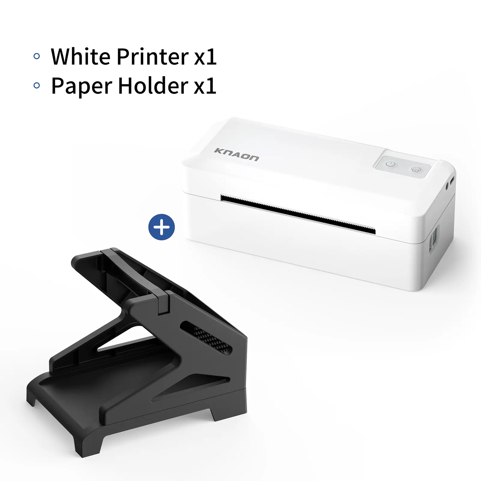 White Printer + Paper Holder