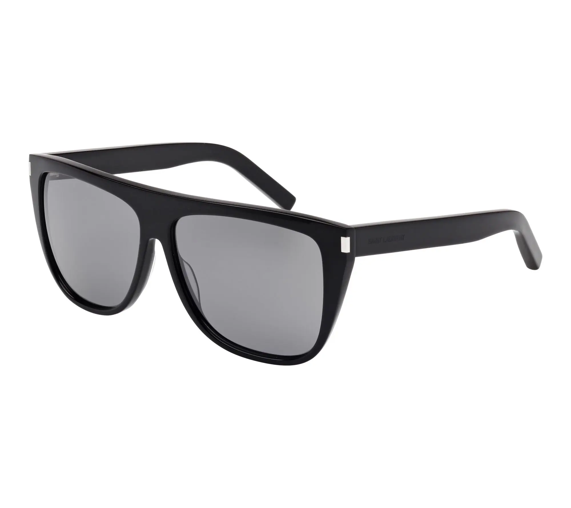 Saint Laurent Women's SL1 Black/Grey Mirrored Sunglasses