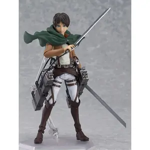 GK Attack on Titan Eren Jaeger Collectible Figure with Detailed Armor and Sword Desktop Statue