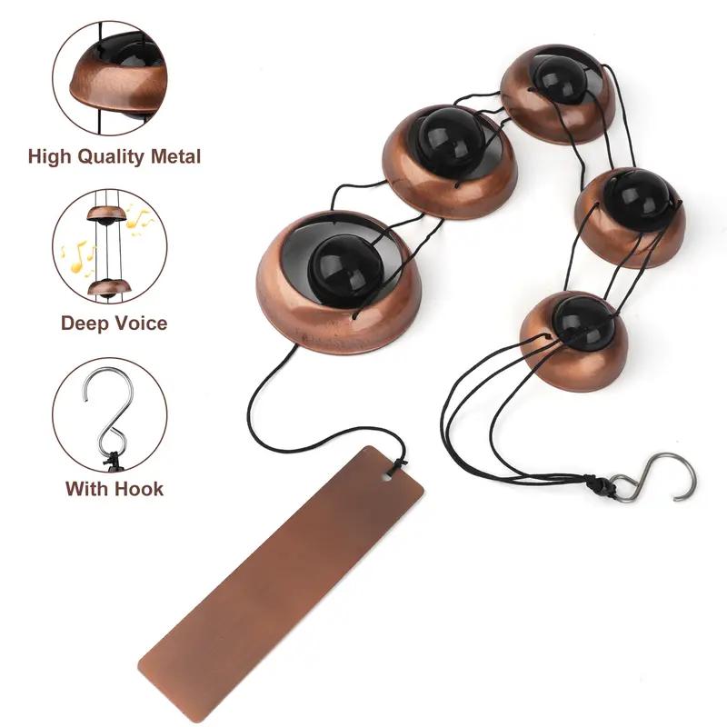 Metal Pagoda Wind Chimes for Outside - Copper Feng Shui Wind Bell for Home Yard Outdoor Decoration,Memorial windchimes Gifts,Garden Hanging Decor,Japanese Handmade Copper Pagoda Feng Shui Wind Chimes, Handmade Japanese Outdoor Wind Bell for Yard Garden