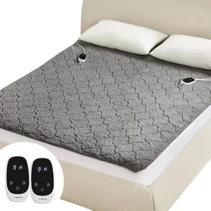 Heated Mattress Pad King Electric Mattress Pad with 9 Heat Settings Memory Function Fast Heating 1-12 Hours Auto Off Deep Pocket Machine Washable 78"x 80" Black