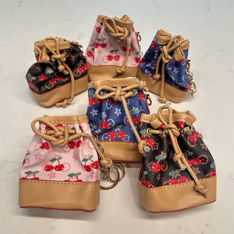 Mini Bucket KEYCHAIN | Cute Design | Stylish | Mini Bag for Purse Keychain