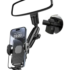 Phone Holders for Your Car, Rear View Mirror Phone Holder, °   Rotating Car Phone Holder Mount Compatible with All "" iPhone and Android Cell Phones