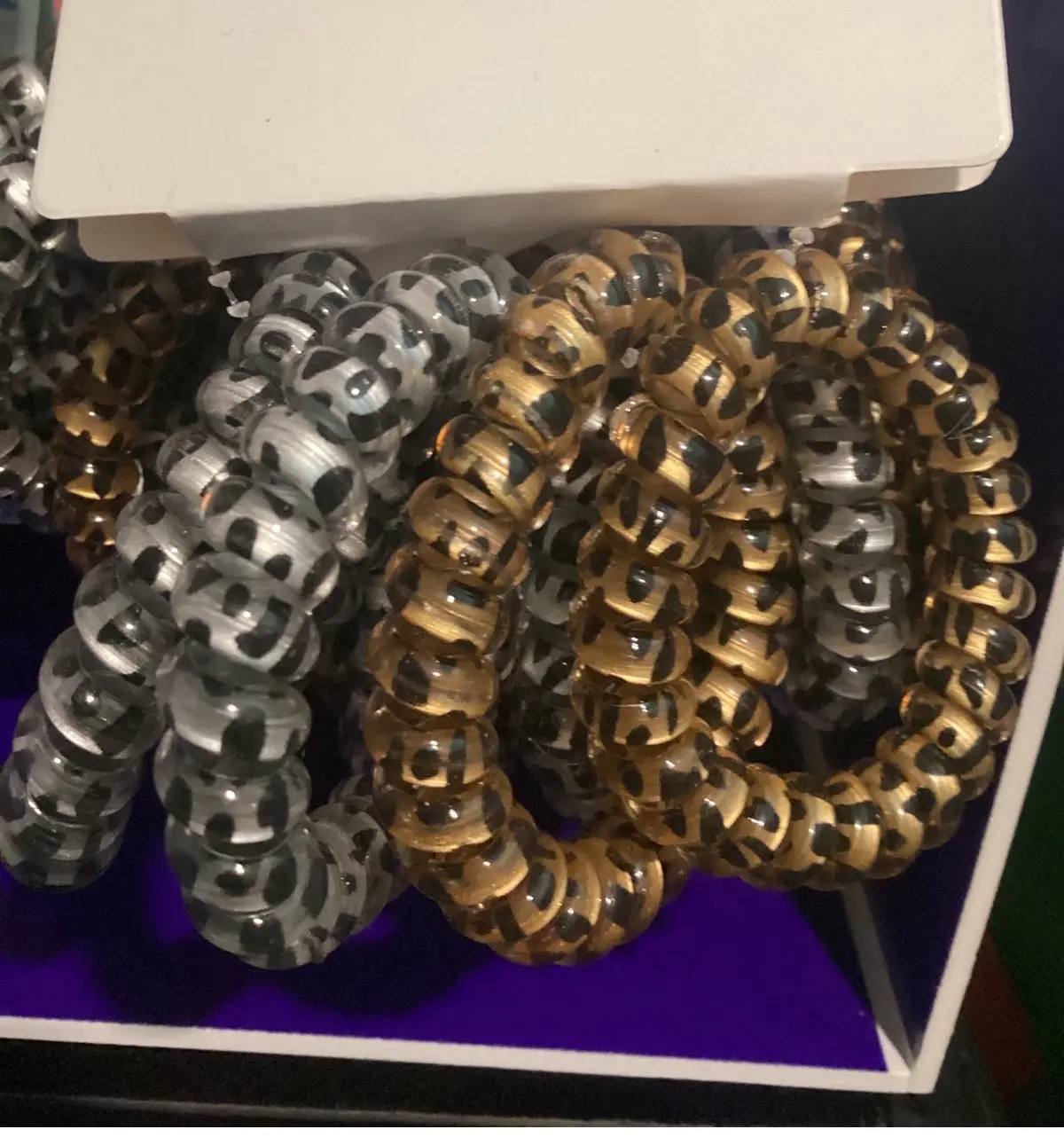 Cheetah Coil Hair Ties