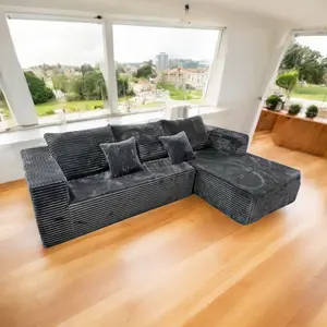 Easy-to-assemble modular sofa, modern modular L-shaped sofa set for living room, no wood structure, minimalist style suitable for living room and bedroom, lightweight furniture
