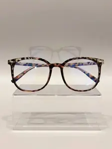 Trendy Leopard Pattern Frame Eyeglasses, Fashionable Blue Light Blocking Glasses for Women & Men, Fashion Eyeglasses for Work, Daily Clothing Decor, Perfect for Student Daily Use, Fashionable Frames Glasses