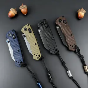 290 Small Portable Pocket Knife with Lanyard Hole, Lightweight Grip, Stainless Steel Blade for Home & Daily Use