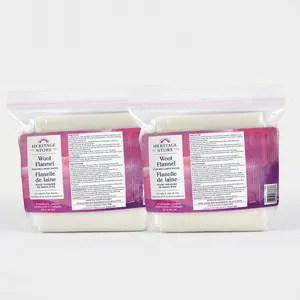Heritage Store 2-Pack Wool Flannel & Cotton Facial Wipes for Oil Control