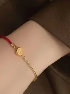 Fortune Rope Bracelet, Chinese New Year Good Luck Couple Bracelets, Friend Bff Gift, Holiday Birthday Present, Casual Style, Lucky Charm, Trendy Jewelry