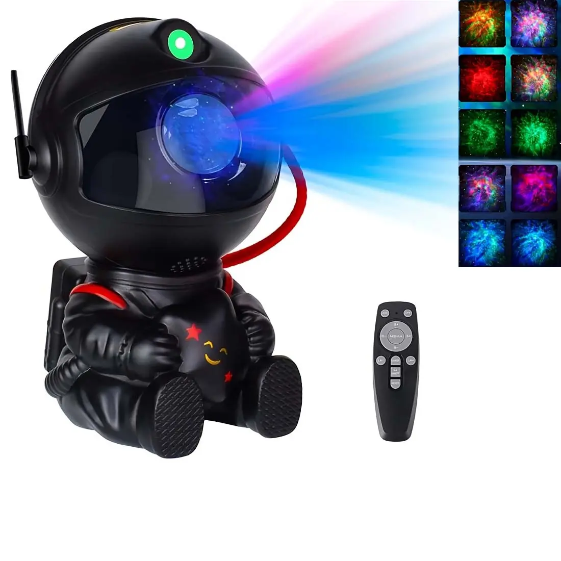 Astronaut Star Projector Night Light - Adjustable Multi-Color Novelty Lighting, Galaxy Light, Portable Projector with Nebula, Remote Control, RGB Functions for Kids Room Decor, Top Gifts for All Ages